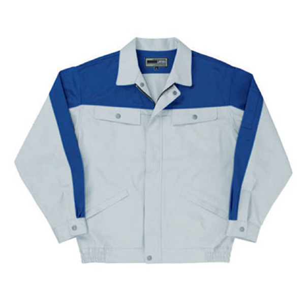 日新被服（株） 長袖ブルゾン 5116-93 長袖ブルゾン 5116-93-L ｼﾙﾊﾞｰXﾌﾞﾙｰ