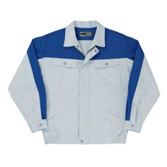 日新被服（株） 長袖ブルゾン 5116-93 長袖ブルゾン 5116-93-LL ｼﾙﾊﾞｰXﾌﾞﾙｰ