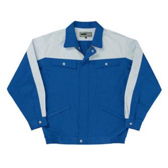 日新被服（株） 長袖ブルゾン 5116-94 長袖ブルゾン 5116-94-LL ﾌﾞﾙｰXｼﾙﾊﾞｰ