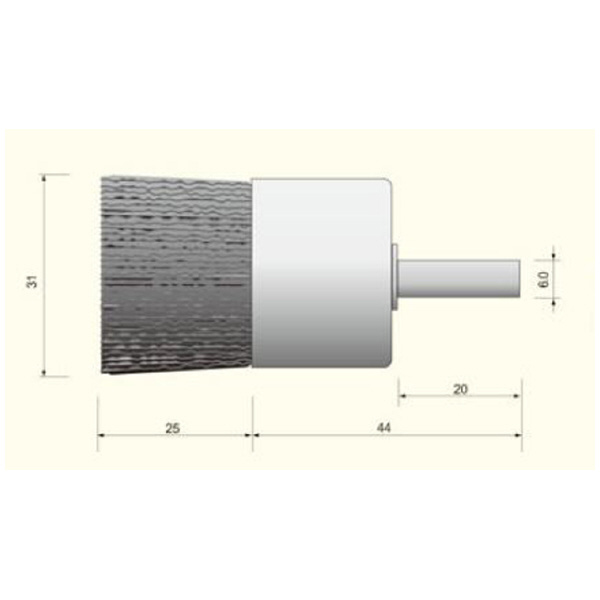 （株）ムラキ OSBORN 軸付ブラシ TYエンド ＯＳＢＯＲＮ　軸付ブラシ 30714