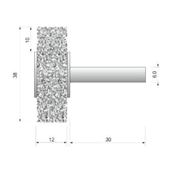 （株）ムラキ OSBORN 軸付ブラシ リング・ロック ＯＳＢＯＲＮ　軸付ブラシ 11316