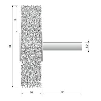 （株）ムラキ OSBORN 軸付ブラシ リング・ロック ＯＳＢＯＲＮ　軸付ブラシ 11348