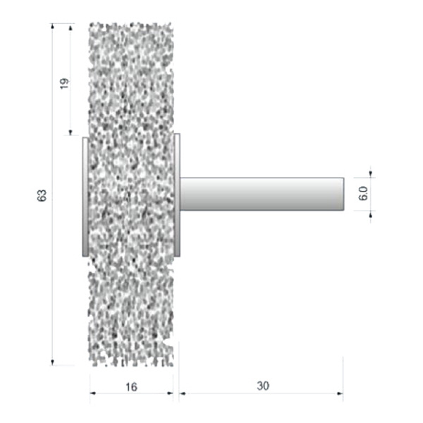（株）ムラキ OSBORN 軸付ブラシ リング・ロック ＯＳＢＯＲＮ　軸付ブラシ 11348