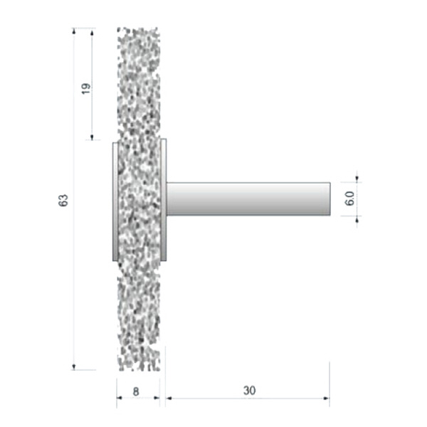 （株）ムラキ OSBORN 軸付ブラシ TYリング・ロック ＯＳＢＯＲＮ　軸付ブラシ 11741