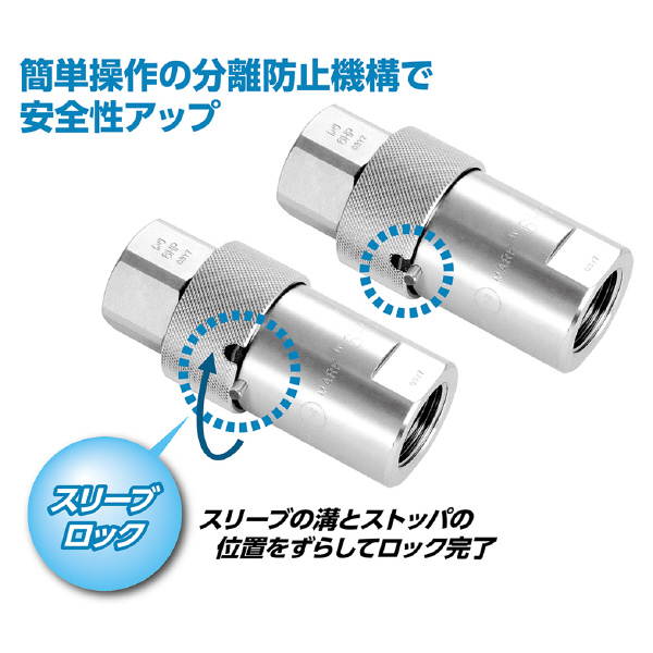 日東工器（株） HSPカプラ HS-PL ＨＳＰカプラ 8HS-PL STEEL NBR