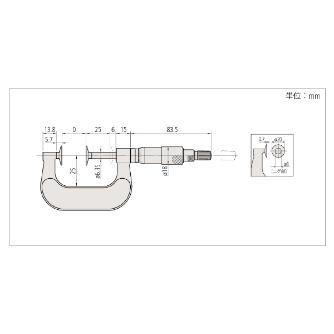 （株）ミツトヨ マイクロメータ PDM マイクロメータ PDM-50B 169-202-10