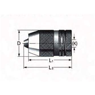 （株）ムラキ アルブレヒト ロック機構付キーレスドリルチャック アルブレヒト　ドリルチャック L130-J6