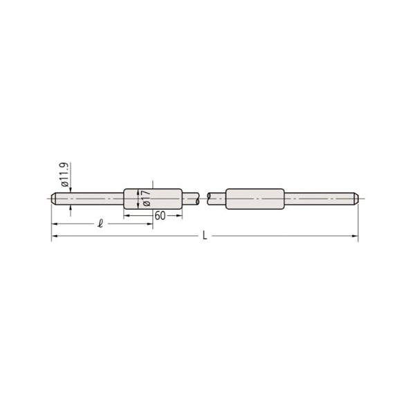 （株）ミツトヨ 基準棒 MB 基準棒 167-124/MB-600