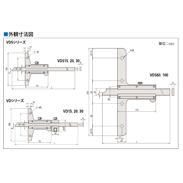 （株）ミツトヨ デプスゲージ VD15 デプスゲージ VD15 527-101