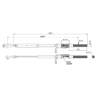（株）東日製作所 デジタルトルクレンチ CEM デジタルトルクレンチ CEM500N3X22D