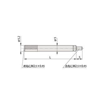 （株）ミツトヨ ダイヤルゲージ 部品 303614 ダイヤルゲージ　部品 303614/ﾛｯﾄﾞ 100MM