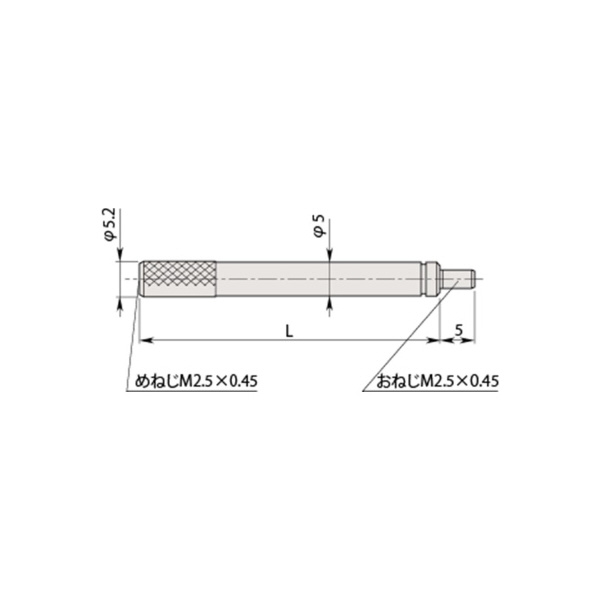 （株）ミツトヨ ダイヤルゲージ 部品 304147 ダイヤルゲージ　部品 304147/ﾛｯﾄﾞ 90MM