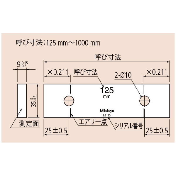 （株）ミツトヨ ゲージブロック BM3 150-1/JC ゲージブロック BM3 150-1/JC 613803-033