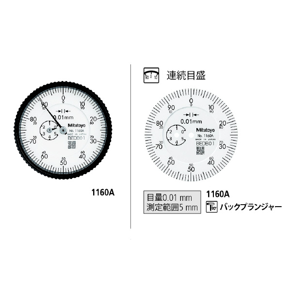 （株）ミツトヨ ダイヤルゲージ 1160A ダイヤルゲージ 1160A