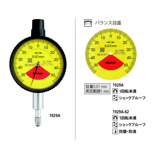 （株）ミツトヨ ダイヤルゲージ 1929A ダイヤルゲージ 1929A