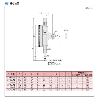 （株）ミツトヨ ダイヤルゲージ 2109A-10 ダイヤルゲージ 2109A-10