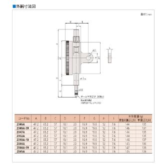 （株）ミツトヨ ダイヤルゲージ 2310AB-10 ダイヤルゲージ 2310AB-10