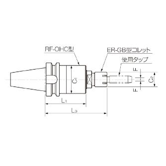 カトウ工機（株） RF－OHC型タッパー BT-RF-OHC ＲＦ－ＯＨＣ型タッパー BT30-RF414-OHC