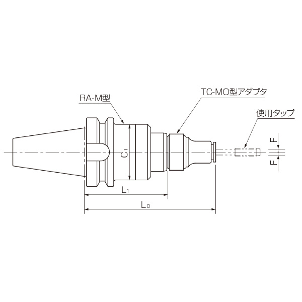 カトウ工機（株） RA－M－OHC型タッパー BT-RA-M-OHC ＲＡ－Ｍ－ＯＨＣ型タッパー BT40-RA412-M-OHC