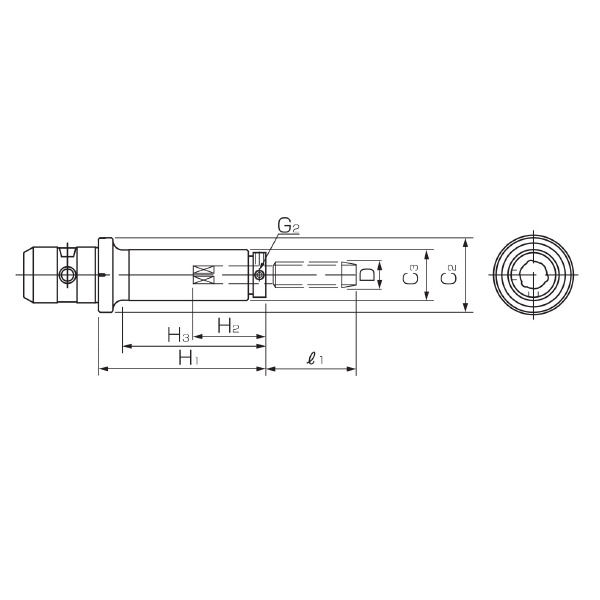 カトウ工機（株） 2面拘束クランプコレット TCA ２面拘束クランプコレット TCA1022-L+30-HP-M10 U3/8-ON-SB