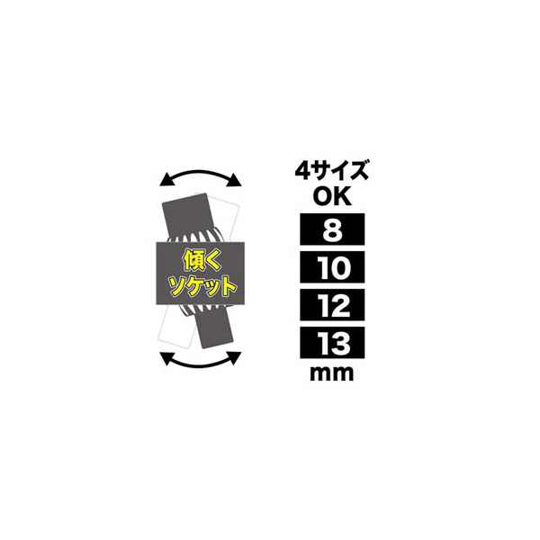 ジェフコム（株） 両口ダブルソケットレンチ DR 両口ダブルソケットレンチ DR-0813S-FA