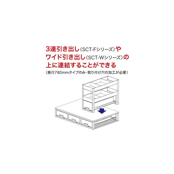 ジェフコム（株） バンキャビネット(サイド棚) SCT バンキャビネット（サイド棚） SCT-S03