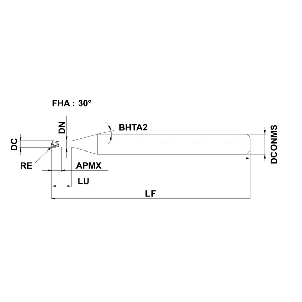 三菱マテリアル（株） 超硬コーティングエンドミル VQN4MBR 超硬コーティングエンドミル VQN4MBR0100