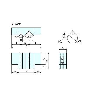 （株）ナベヤ クランプマスターバイス用口金 VB クランプマスターバイス用口金 VB75