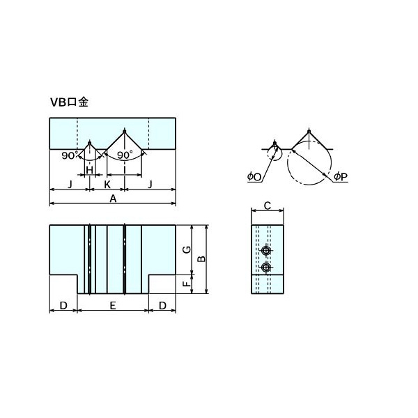 （株）ナベヤ クランプマスターバイス用口金 VB クランプマスターバイス用口金 VB75