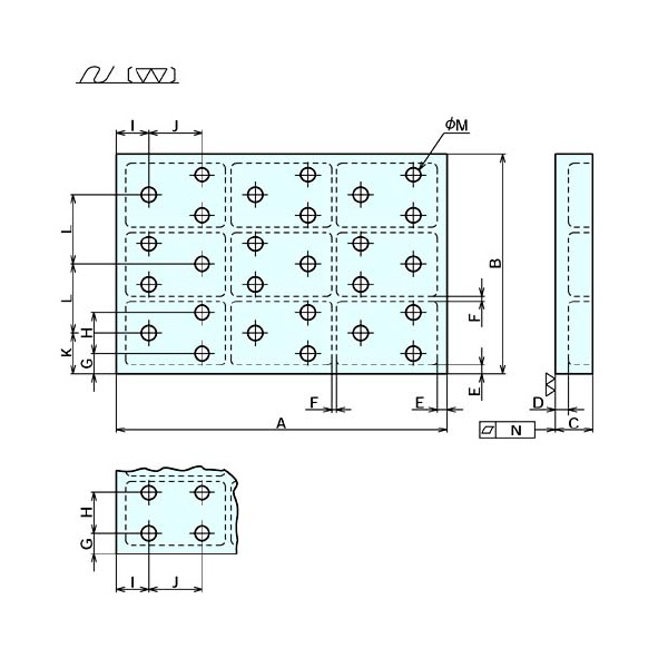 （株）ナベヤ 製缶用蜂ノ巣定盤 H 製缶用蜂ノ巣定盤 H2