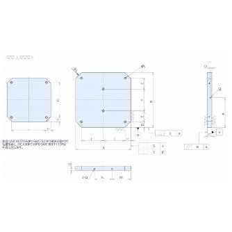 （株）ナベヤ MCパレットサブテーブル 取付穴タイプ MC ＭＣパレットサブテーブル　取付穴タイプ MC500P090P