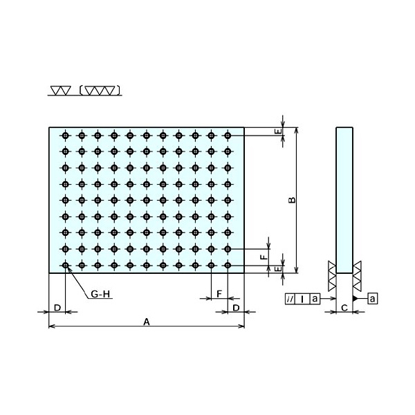 （株）ナベヤ MCサブテーブル タップ穴タイプ MC ＭＣサブテーブル　タップ穴タイプ MC456H