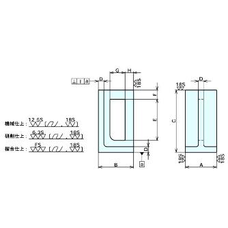 （株）ナベヤ U型アングルプレート UR Ｕ型アングルプレート UR32S