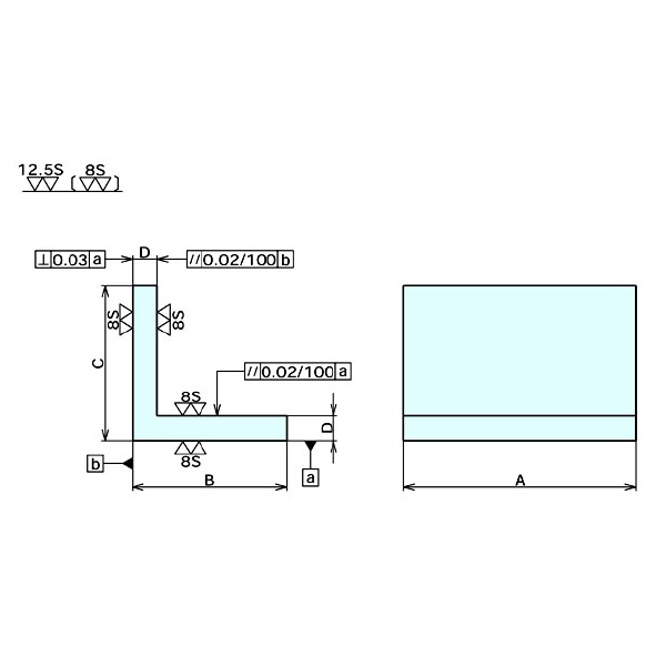 （株）ナベヤ LEアングルプレートS型 616 ＬＥアングルプレートＳ型 616-08