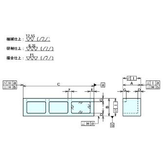 （株）ナベヤ ロングブロック BP ロングブロック BP53P