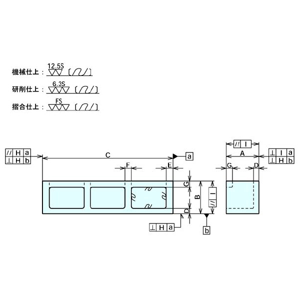 （株）ナベヤ ロングブロック BP ロングブロック BP64H