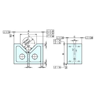 （株）ナベヤ VブロックB型 VA-B ＶブロックＢ型 VA-B50