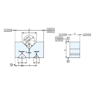 （株）ナベヤ VブロックA型 VA-AA ＶブロックＡ型 VA-AA100