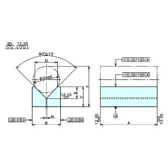 （株）ナベヤ プリズムブロックS型 623 プリズムブロックＳ型 623-06