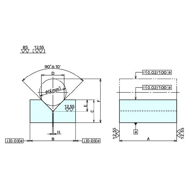 （株）ナベヤ プリズムブロックLW型 630 プリズムブロックＬＷ型 630-03