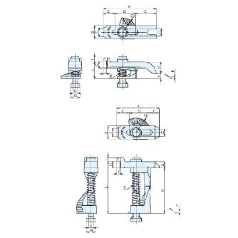 （株）ナベヤ ヘリカルクランプ HEC ヘリカルクランプ HEC1600