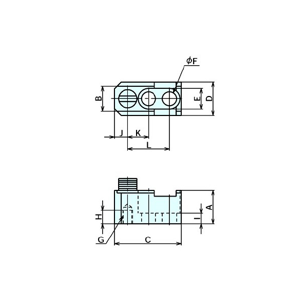 （株）ナベヤ ベースエレメント アンクランプ時旋回型 7110FS ベースエレメント　アンクランプ時旋回型 7110FS-16-3