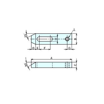 （株）ナベヤ ねじ穴付ストラップクランプ SCM ねじ穴付ストラップクランプ SCM0101