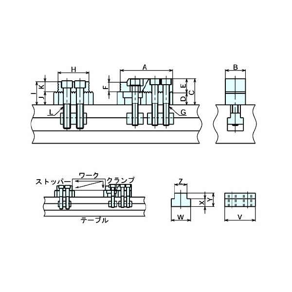 （株）ナベヤ ホールドクランプ HL ホールドクランプ HL3518T