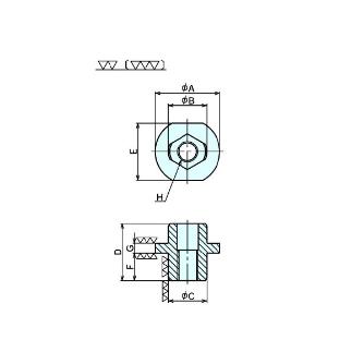 （株）ナベヤ ロケーティングピン 11306 ロケーティングピン 11306-13016