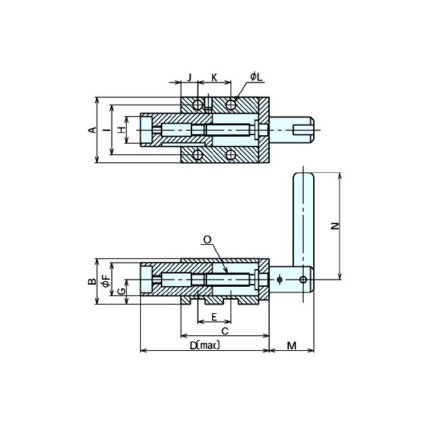 （株）ナベヤ バヨネットロッククランプ 11351 バヨネットロッククランプ 11351-13000