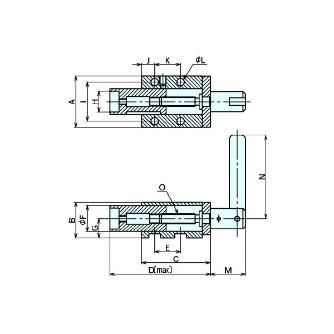 （株）ナベヤ バヨネットロッククランプ 11351 バヨネットロッククランプ 11351-23000