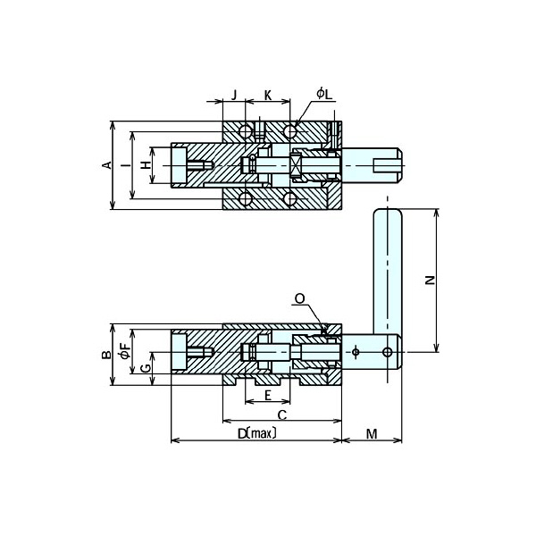 （株）ナベヤ バヨネットロッククランプ 11351 バヨネットロッククランプ 11351-24000