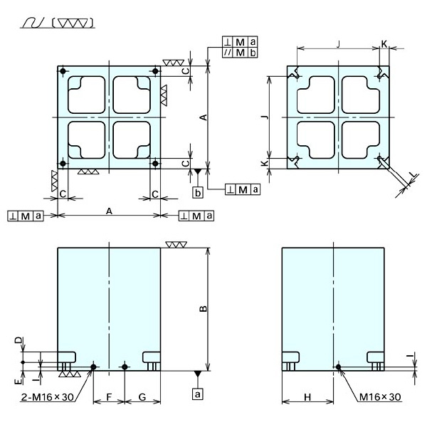 （株）ナベヤ 4面イケール ストレートタイプ TSS500 ４面イケール　ストレートタイプ TSS500