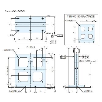 （株）ナベヤ MCツーリングブロック 2面プレート取付 TBN ＭＣツーリングブロック　２面プレート取付 TBN630